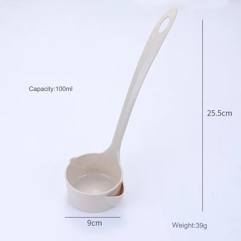 Kitchen Wheat Straw liquid Separator Spoon