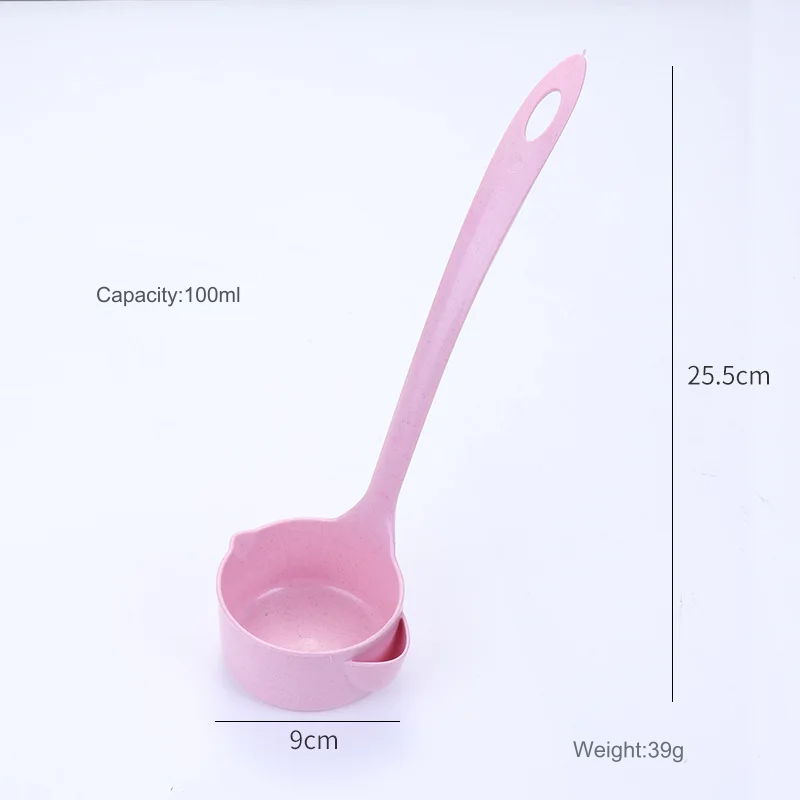 Kitchen Wheat Straw liquid Separator Spoon