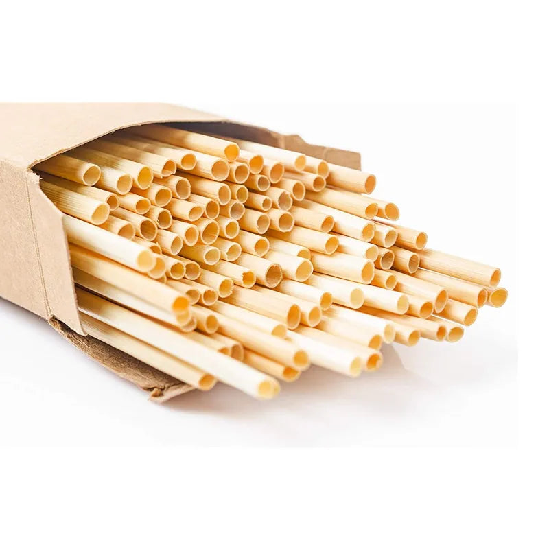 100pcs Disposable Wheat Straw