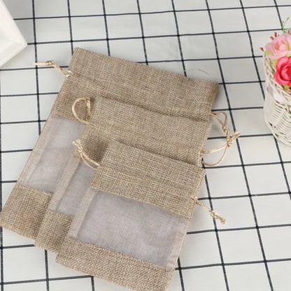 5pcs Organza Jute Bags