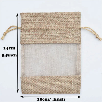 5pcs Organza Jute Bags